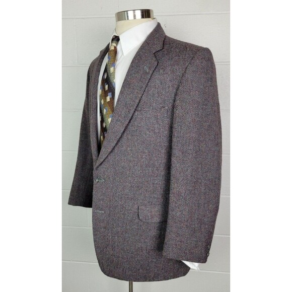 Vtg‎ Magee Tweed Mens Donegal Wool Tweed Sport Coat Jacket 44L - Picture 5 of 11